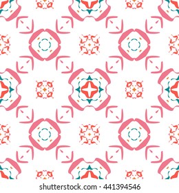 Abstract floral ornament seamless pattern of colorful for wallpapers and background.