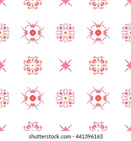 Abstract floral ornament seamless pattern of colorful for wallpapers and background.