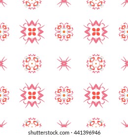 Abstract floral ornament seamless pattern of colorful for wallpapers and background.