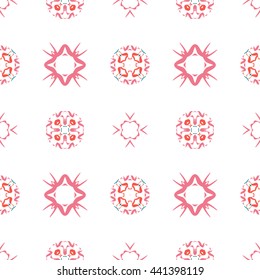 Abstract floral ornament seamless pattern of colorful for wallpapers and background.