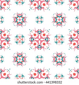 Abstract floral ornament seamless pattern of colorful for wallpapers and background.