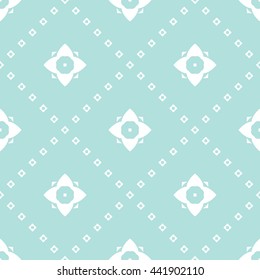 Abstract floral ornament seamless pattern of Powder Blue color for wallpapers and background.