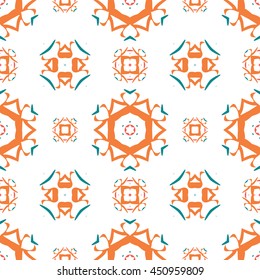 Abstract floral ornament seamless pattern of colorful for wallpapers and background.