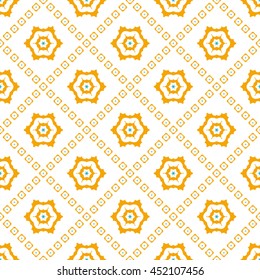 Abstract floral ornament seamless pattern of colorful for wallpapers and background.