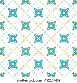 Abstract floral ornament seamless pattern of colorful for wallpapers and background.