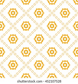 Abstract floral ornament seamless pattern of colorful for wallpapers and background.