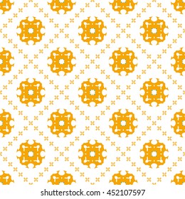Abstract floral ornament seamless pattern of colorful for wallpapers and background.