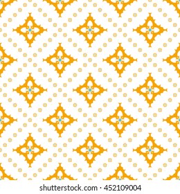 Abstract floral ornament seamless pattern of colorful for wallpapers and background.