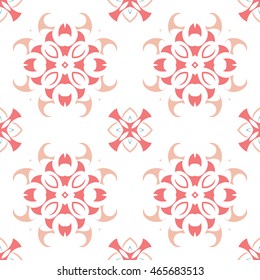 Abstract floral ornament seamless pattern of colorful for wallpapers and background.