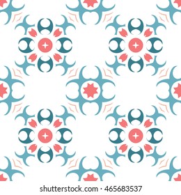Abstract floral ornament seamless pattern of colorful for wallpapers and background.