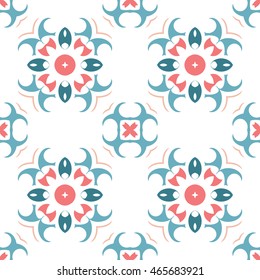 Abstract floral ornament seamless pattern of colorful for wallpapers and background.
