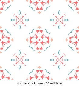 Abstract floral ornament seamless pattern of colorful for wallpapers and background.

