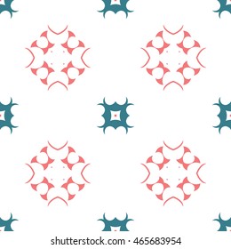 Abstract floral ornament seamless pattern of colorful for wallpapers and background.
