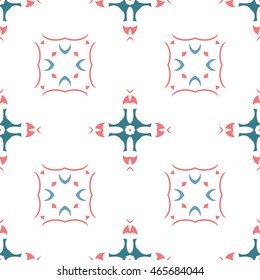 Abstract floral ornament seamless pattern of colorful for wallpapers and background.
