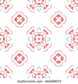 Abstract floral ornament seamless pattern of colorful for wallpapers and background.
