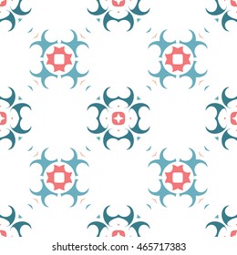 Abstract floral ornament seamless pattern of colorful for wallpapers and background.