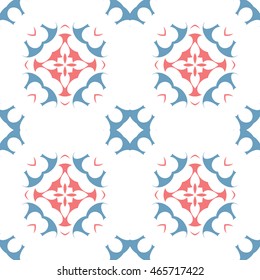 Abstract floral ornament seamless pattern of colorful for wallpapers and background.