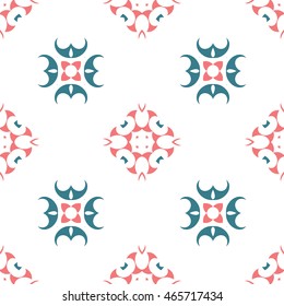 Abstract floral ornament seamless pattern of colorful for wallpapers and background.