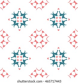Abstract floral ornament seamless pattern of colorful for wallpapers and background.