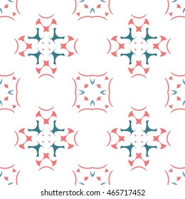 Abstract floral ornament seamless pattern of colorful for wallpapers and background.