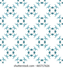 Abstract floral ornament seamless pattern of colorful for wallpapers and background.