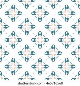 Abstract floral ornament seamless pattern of colorful for wallpapers and background.
