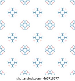 Abstract floral ornament seamless pattern of colorful for wallpapers and background.
