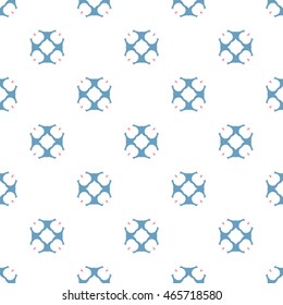 Abstract floral ornament seamless pattern of colorful for wallpapers and background.
