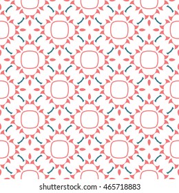 
Abstract floral ornament seamless pattern of colorful for wallpapers and background.
