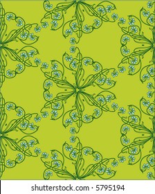 Ornamento floral abstracto (patrón ininterrumpido)