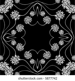 Abstract floral ornament ( seamless pattern)