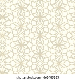 Abstract floral ornament. Seamless pattern for textile printing, packaging, wrapper.