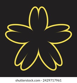 abstract floral ornament y2k shapes