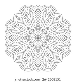 Abstrato floral ornamental parede arte decoração design, arquivo vetorial, arte mandala simples, Design para um papel de parede Camisa de pintura e azulejo Projeto adesivo, arquivo vetorial