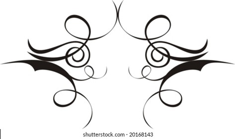 abstract floral ornaments in vector format, very easy to edit, individual objects!