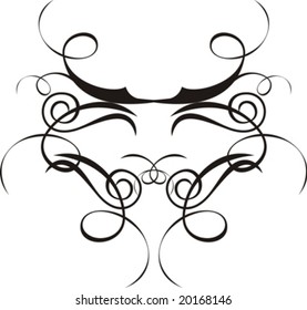 abstract floral ornaments in vector format, very easy to edit, individual objects!
