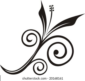abstract floral ornaments in vector format, very easy to edit, individual objects!