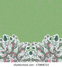 Abstract floral ornate background