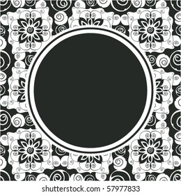 abstraktes Blumendesign, Vektorbild
