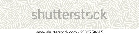 Abstract floral palm leaves seamless pattern.