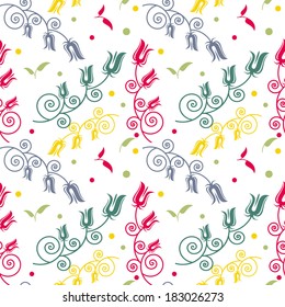 Abstract floral pattern