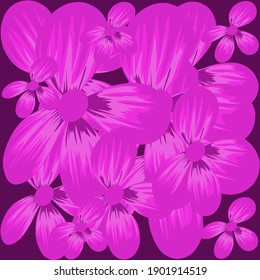 abstract floral pattern art, purple wallpaper, flower vector