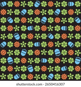Abstrakter floraler Hintergrund mit künstlerischen botanischen Elementen