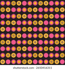 Abstrakter floraler Hintergrund mit künstlerischen botanischen Elementen