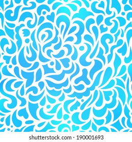 Abstract floral pattern background, seamless vector illustration