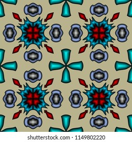 Abstract floral pattern for backgrounds, fabrics, textile, wallpaper and ceramics