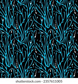 Abstract floral pattern for banner or printing. Seamless, endless .