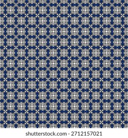 Abstract floral pattern with blue and white color