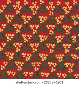 Abstract floral pattern bright colors, background vector illustration modern art design Seamless pattern set Simple design for of textile.