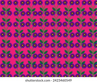 Abstract floral pattern bright colors, background vector illustration modern art design Seamless pattern set Simple design for of textile.
